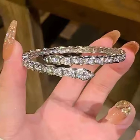 Anthropologie Serpentine Silver Adjustable Bracelet - Picture 6 of 9